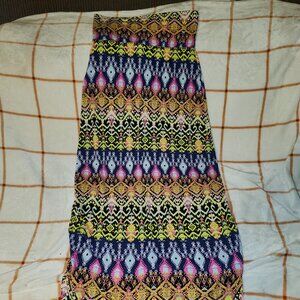 Aztec Print Maxi Dress, Women's Size Medium